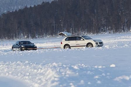 Porsche Panamera Snow and Ice in Ivalo