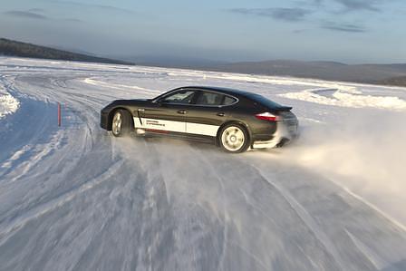 Porsche Panamera Snow and Ice in Ivalo