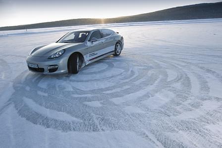 Porsche Panamera Snow and Ice in Ivalo