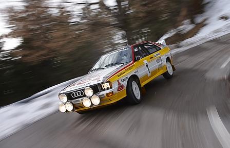 Walter Röhrl 2010 im Rallye-Quattro von 1984
