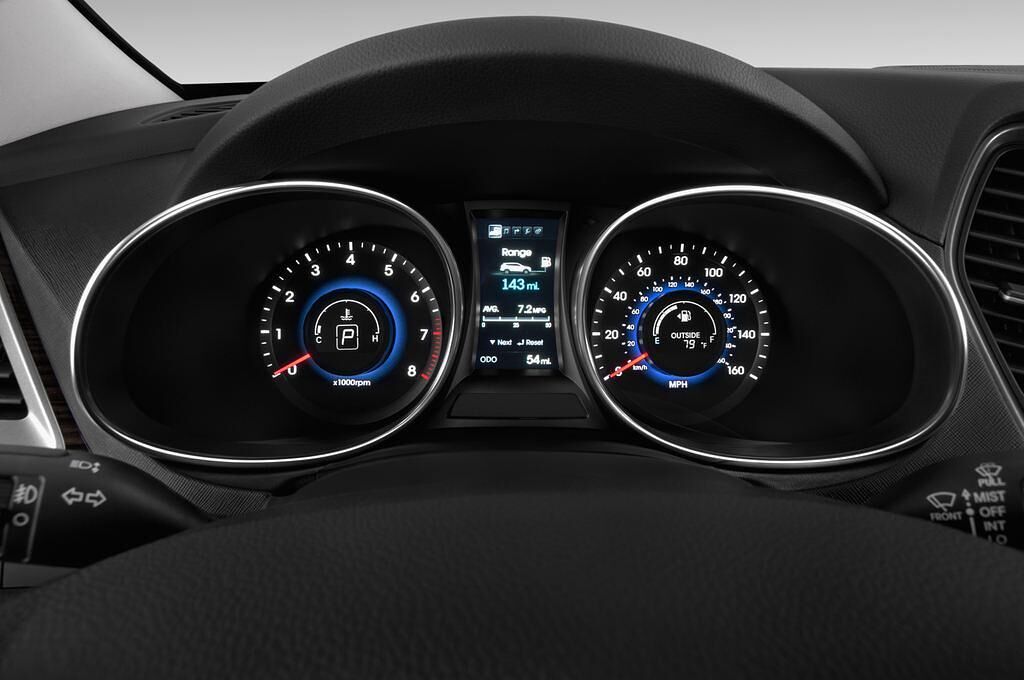 Hyundai Grand Santa Fe (Baujahr 2014) Premium 5 Türen Tacho und Fahrerinstrumente