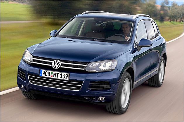 Mit V6 TDI ist der Touareg bis zu 218 km/h schnell