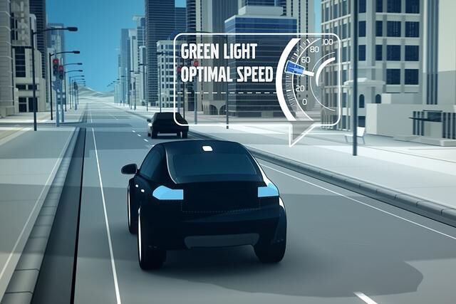 Bei der Car-to-Car-Kommunikation verständigen sich neue Autos mithilfe von Mobilfunk und einem neuen W-Lan-Standard mit anderen Fahrzeugen, aber auch Ampeln oder Verkehrszeichen
