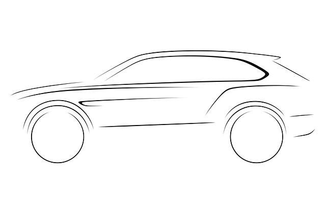 Statt Bildern zeigt Bentley bislang nur diese Zeichnung