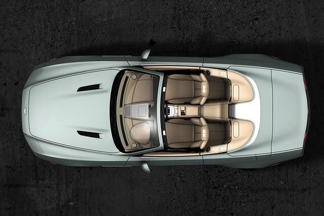 Der DB9 Spyder Zagato Centennial von oben