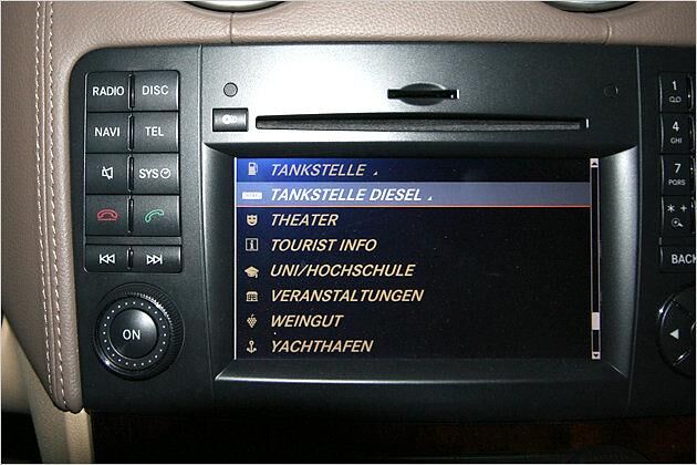 Nach Diesel-Tankstellen lässt sich über das Navi gezielt suchen