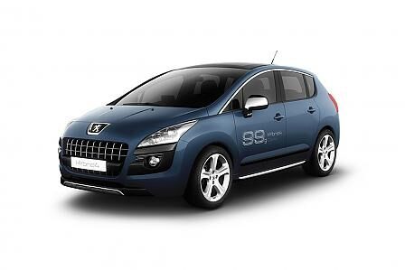 Peugeots Diesel-Hybrid am Potsdamer Platz