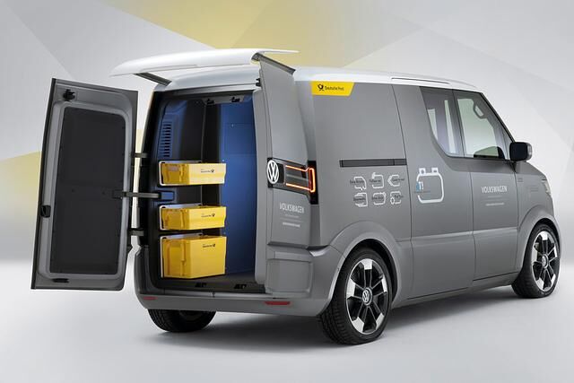 Der Transporter erinnert an die Studie Bulli