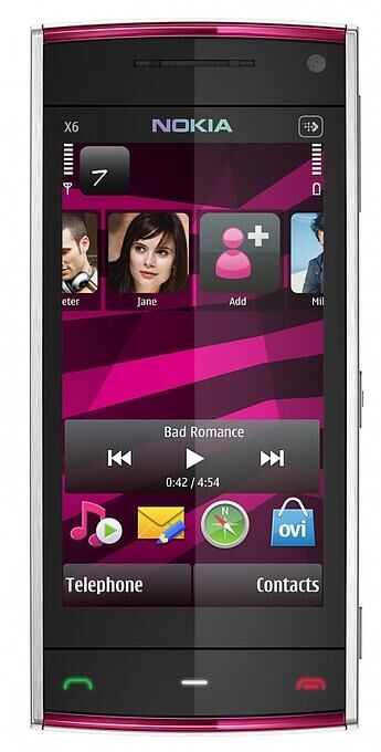 Nokia X6 pink