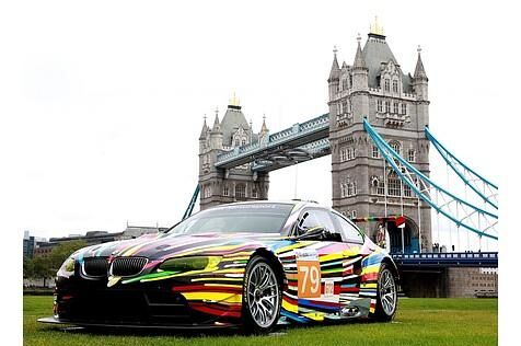 Jeff Koons und sein BMW M3 2010 in London