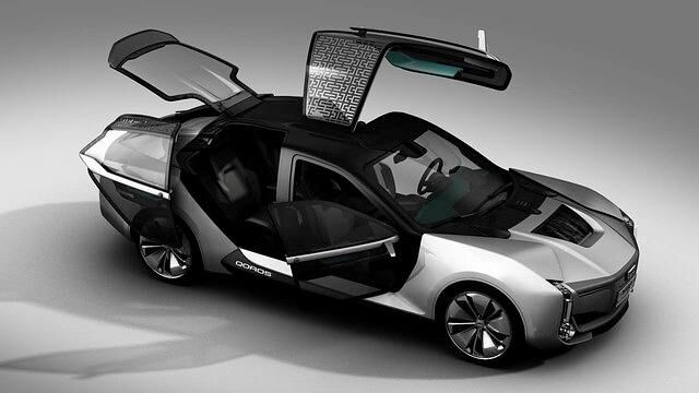 Wie es sich für eine Studie gehört, bietet der Qoros Model K EV ein sehenswertes Türenkonzept
