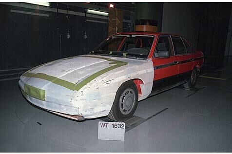 Der Prototyp eines Kühlerkonzeptfahrzeugs des BMW 850i (E 31)