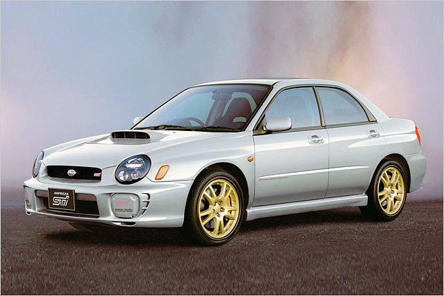Zwischen 2000 und 2002 lief der schnelle Impreza in dieser Optik vom Band