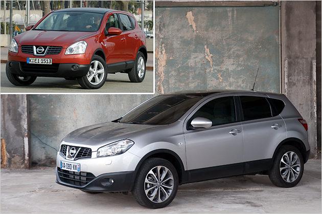 Alt und neu im direkten Vergleich: Die neue Front steht dem Qashqai gut
