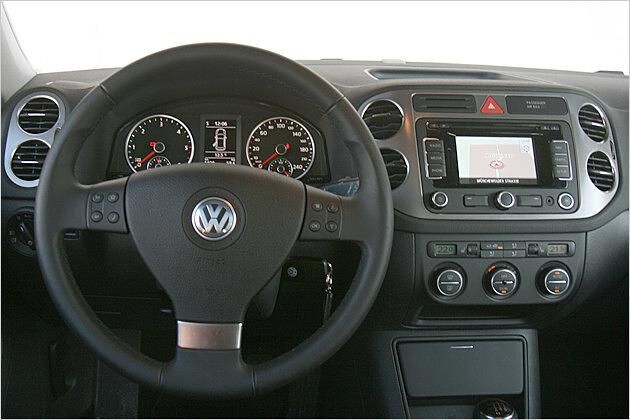 Der Tiguan ist zweckmäßig eingerichtet