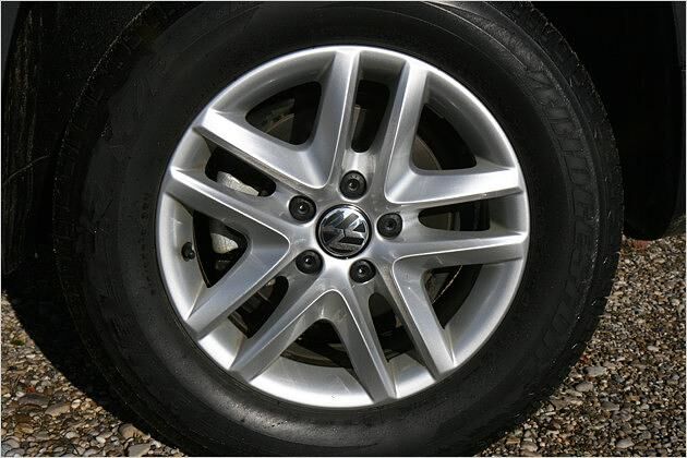 Diese Leichtmetallfelgen heißen bei VW "San Francisco"