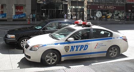 Hybridfahrzeuge der Stadt New York