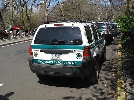 Hybridfahrzeuge der Stadt New York