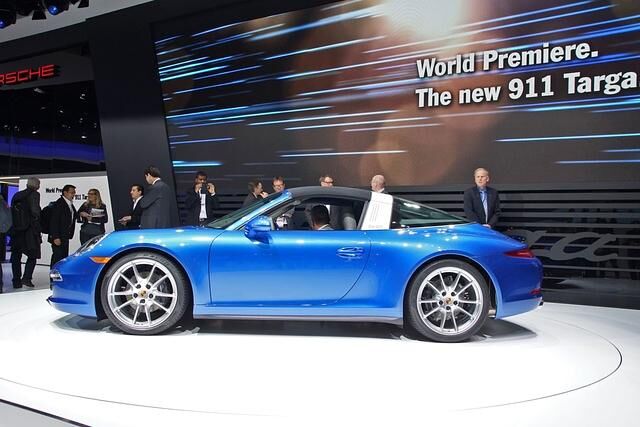 Porsche 911 Targa auf der Automesse in Detroit.