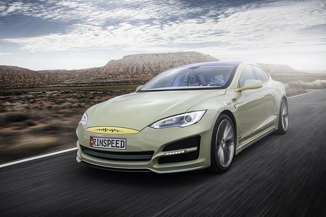 Gut zu erkennen: Der XChange basiert auf dem Tesla Model S