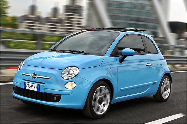 Auch mit Zweizylinder unter der Haube niedlich: Der Fiat 500