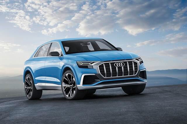 Als relativ seriennah darf die Audi-Studie Q8 gelten
