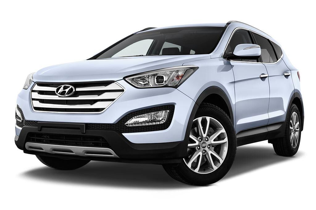 Hyundai Santa Fe (Baujahr 2013) Premium 5 Türen seitlich vorne mit Felge