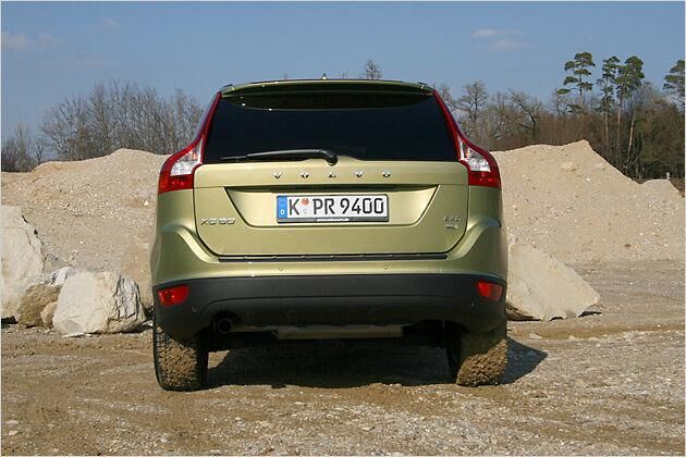 Wuchtige XC60-Heckpartie