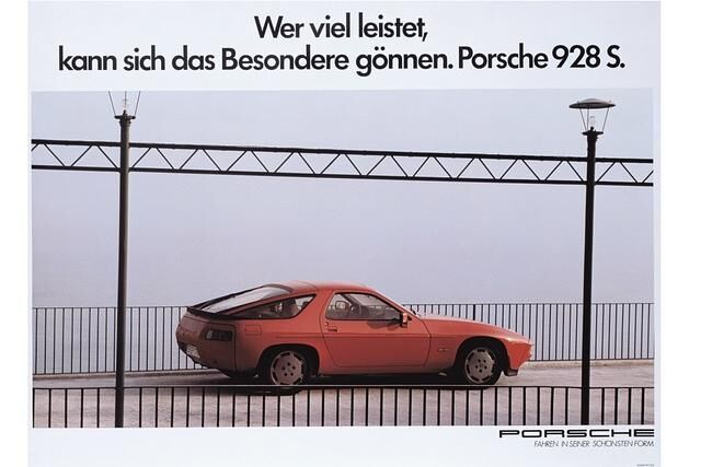 Porsche 928 S Werbung aus dem Jahr 1982