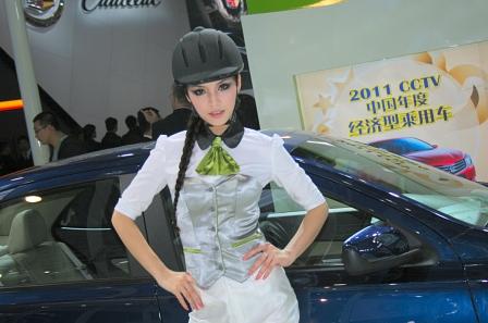 Messegirls auf der Automesse Peking 2012