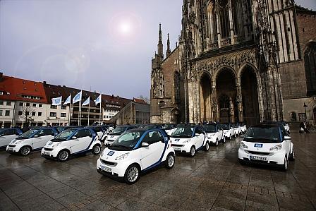 200 Wagen gehören zur ersten Test-Flotte. Bald soll 
aufgestockt werden.