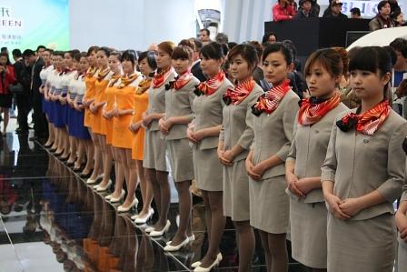 Messegirls auf der Automesse Shanghai 2011