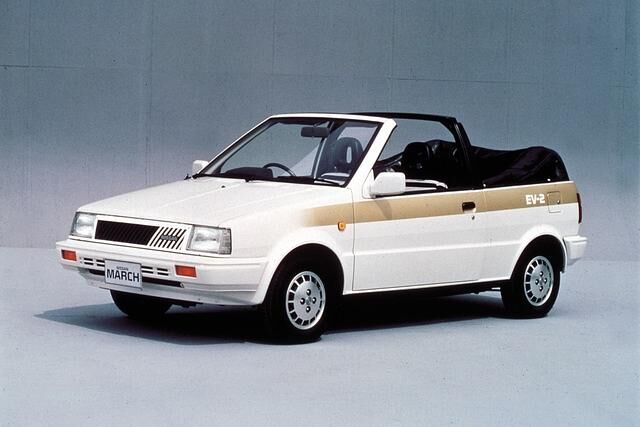 Nissan Micra Generation 1 als March EV2 Cabrio Cencept von 1987