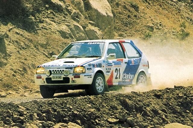Nissan Micra Generation1 bei Rallye WM 1990