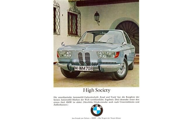 BMW 2000 Werbemotiv High Society 1967
