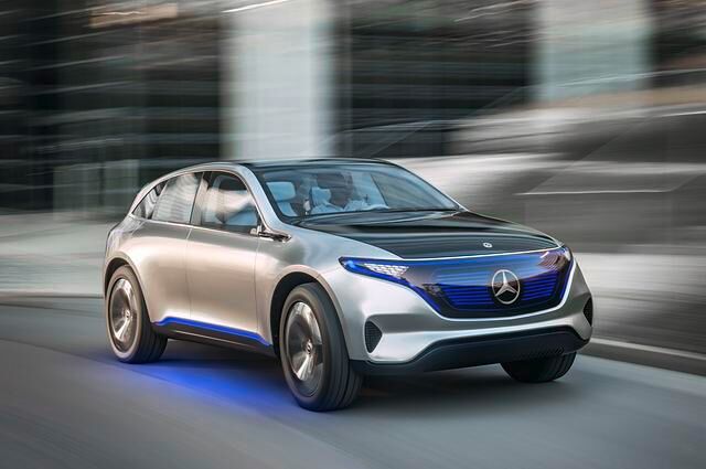 Auch Mercedes gibt mit der Studie Generation EQ Ausblick auf ein batterieelektrisches Modell und eine neue Submarke für elektrisch getriebene Autos