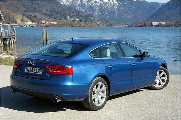 Das Heck des A5 Sportback ist gelungen