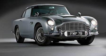 Aston Martin DB5 James Bond (Bild: Shooterz.biz /  Courtesy of RM Auctions)