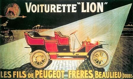 Seit den 1890er gehören Autos, neben Pferffermühlen und Fahhrädern, zur Peugeot-Produktpalette