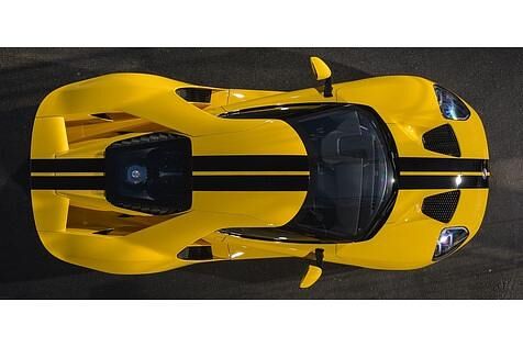 Der neue Ford GT von oben.