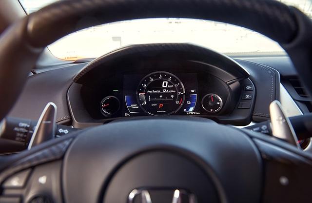 Der Blick des Fahrers im Honda NSX