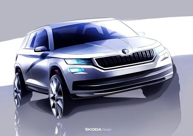 Skoda Kodiaq  - Typisch gezeichnet