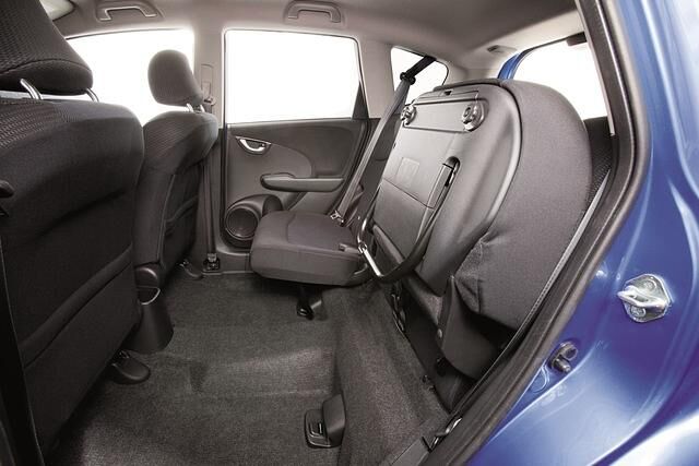 Die Rückbank des Honda Jazz erlaubt vielseitige Nutzungsmöglichkeiten
