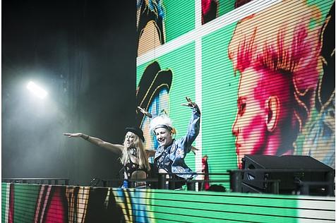 Ein Höhepunkt war der Live-Auftritt des australischen Electro-Music-Duos Nervo