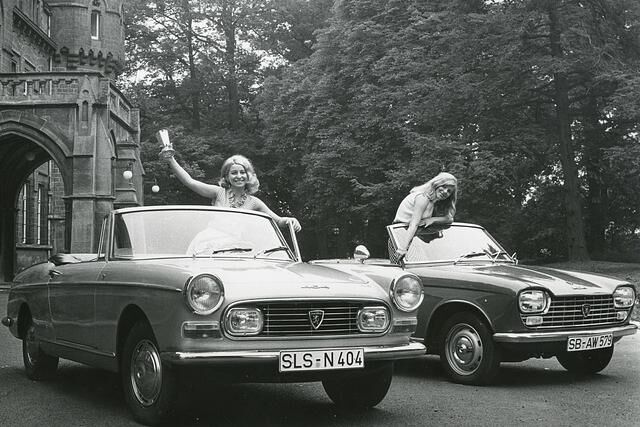 Der 404 war noch ein reiner Pininfarina-Entwurf, im 204 (rechts) wurden französische und italienische Ansätze kombiniert