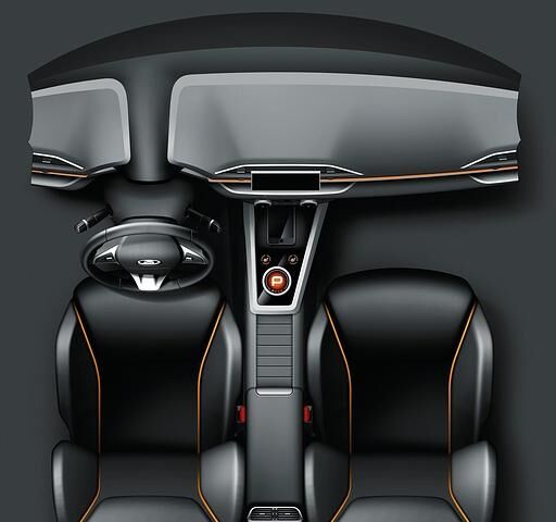 Der Innenraum des Lada XCode