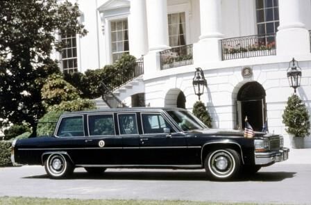 Ronald Reagan setzte ab 1984 auf einen Cadillac Fleetwood Seventy Five Presidential