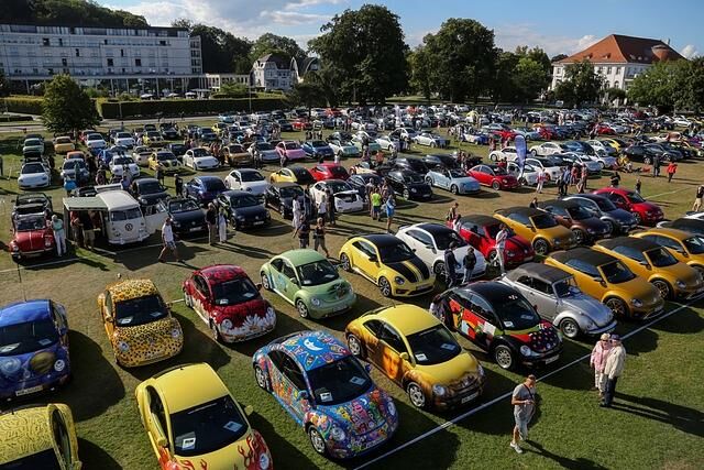 Die Käfer- und Beetle-Fangemeinde traf sich in Travemünde - Das große Krabbeln
