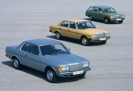 Mercedes W123 Modellpalette