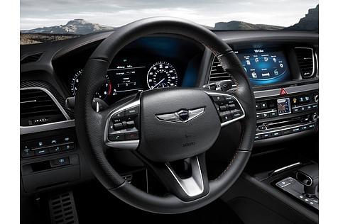 Die Instrumente des Genesis G 80 3.3 T Sport AWD